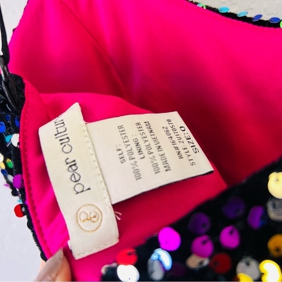 Pear Culture Taylor Swift Eras Tour Sequin Mini Dress 0 NWT - Picture 7 of 16